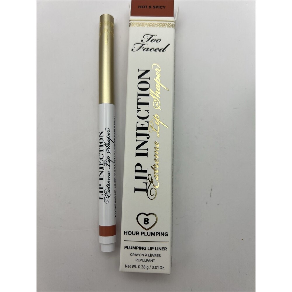 Too Faced Lip Injection Extreme Lip Shaper Plumping Lip Liner - Hot & Spicy New
